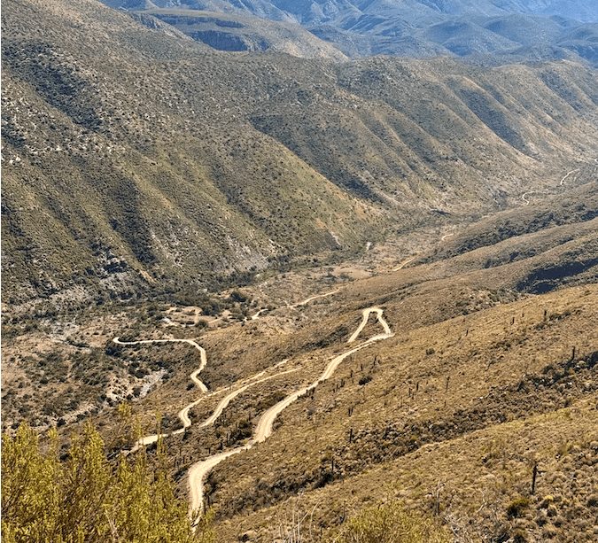The switchbacks down into Gamkaskloof